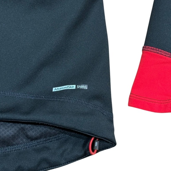 Salomon Men’s Sz M Advanced Skin Shield Soft Shell Black Red Jacket Athletic - Picture 4 of 4
